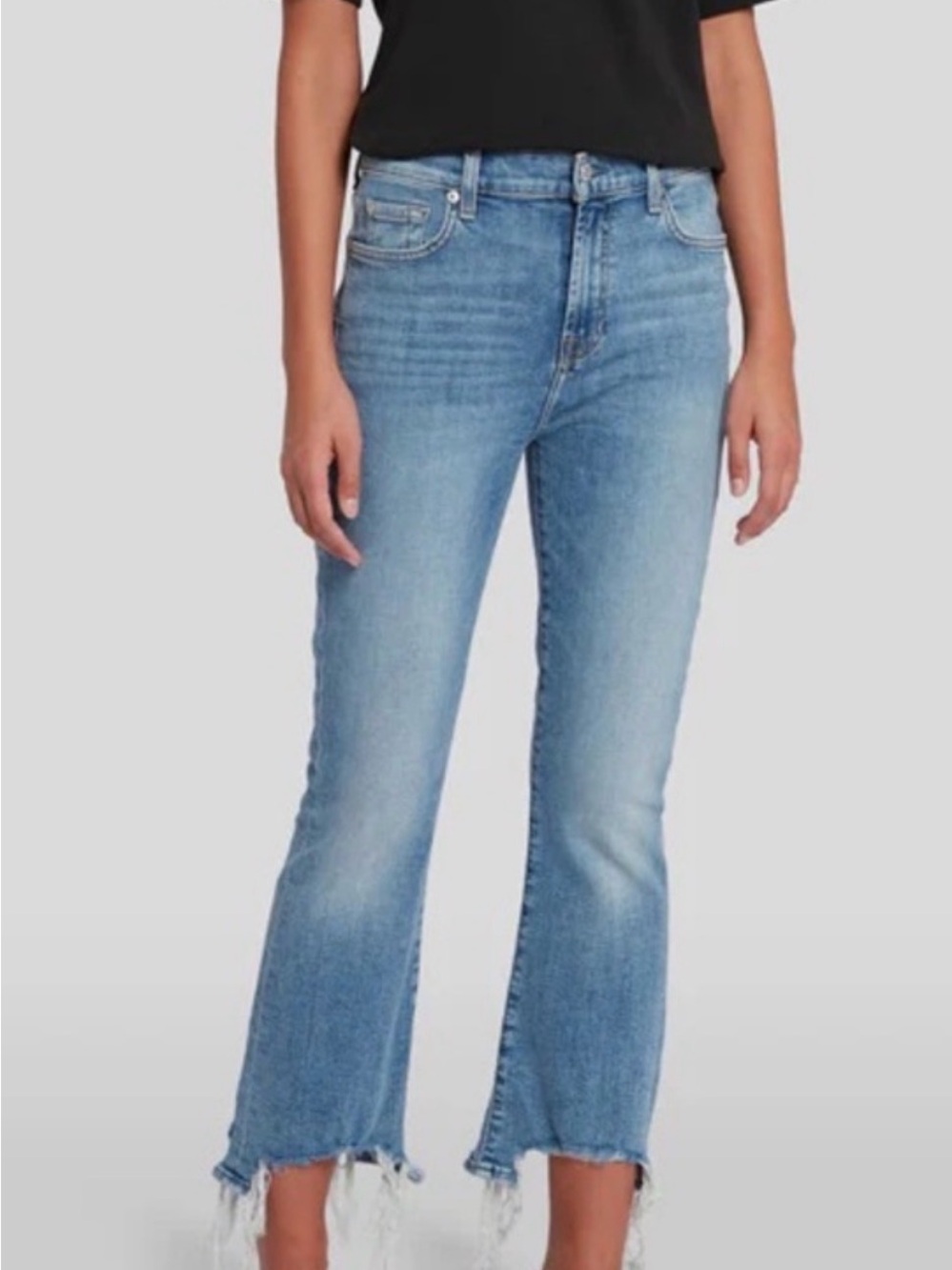 7 For All Mankind High Waist Slim Kick